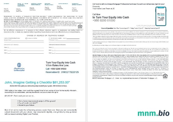 Arabia Saudyjska Samba Bank wyciąg z kredytu hipotecznego w formatach Word i PDF 3-4